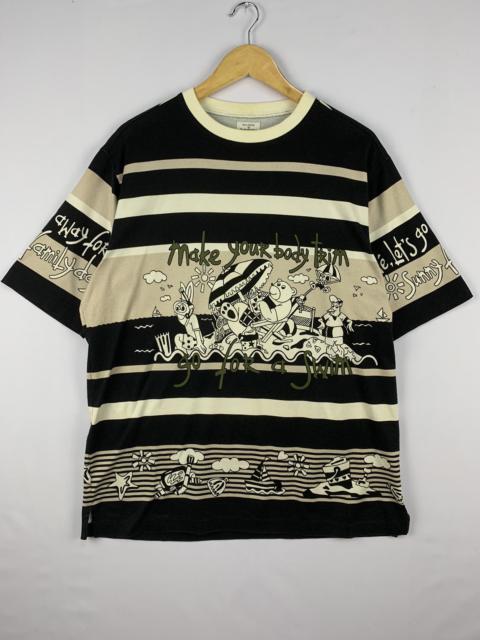 Other Designers Jean Charles De Castelbajac - Jean Charles De Castelbajac Fullprint Black T-shirt Large