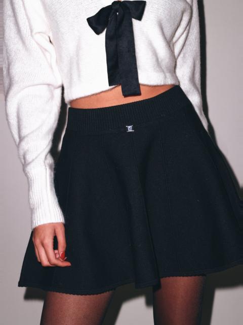 Fleur du Mal Knit Flared Mini Skirt