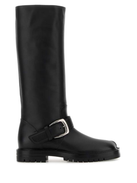 Maison Margiela Maison Margiela Men Black Leather Tabi Boots