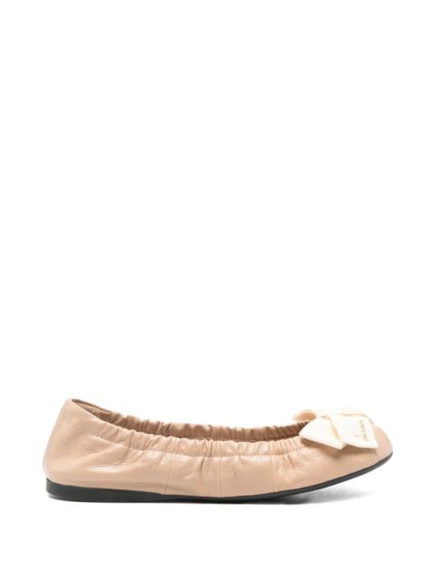 Prada Prada Women Leather Ballet Flats