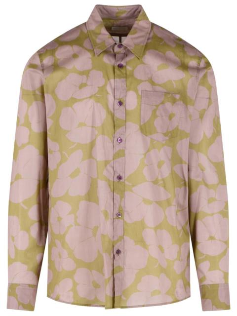 Dries Van Noten Dries Van Noten Green Cotton Shirt