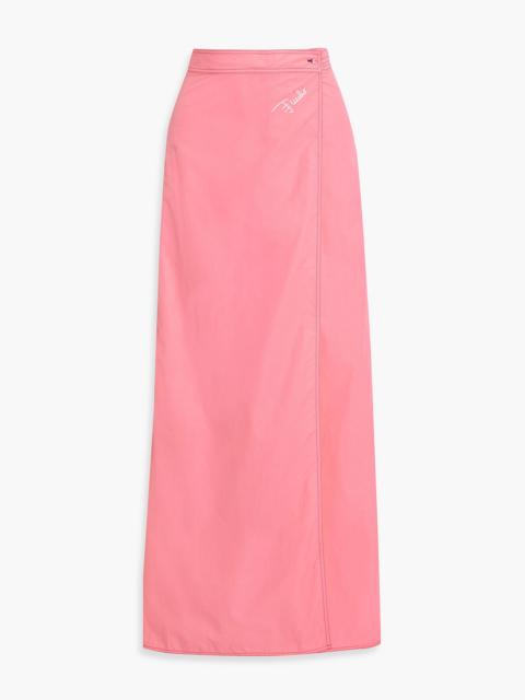 PUCCI Taffeta maxi wrap skirt