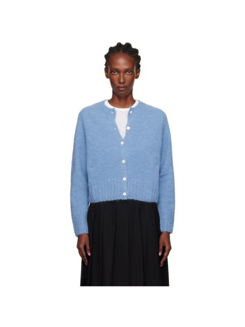 NOTHING WRITTEN Blue Alpaca Knit Cardigan