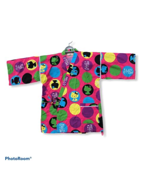 Other Designers Cartoon Network × Japanese Brand - Full Print Polka dot Hello Kitty Japanese Traditional Kimono