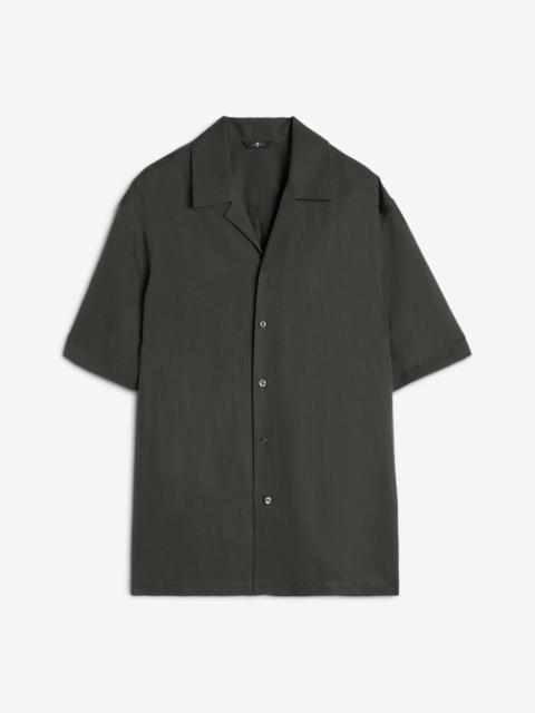 7 For All Mankind Lyocell Camp Shirt in Forest