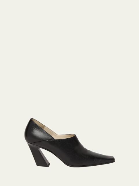 Bottega Veneta Lewis Calfskin Block-Heel Pumps