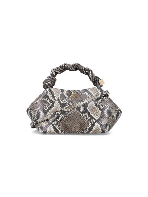GANNI Ganni Small Braided Bow Shoulder Bag