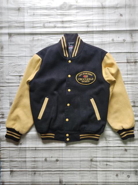 Other Designers Bomber Jacket - Crocodile Sports Varsity Jacket