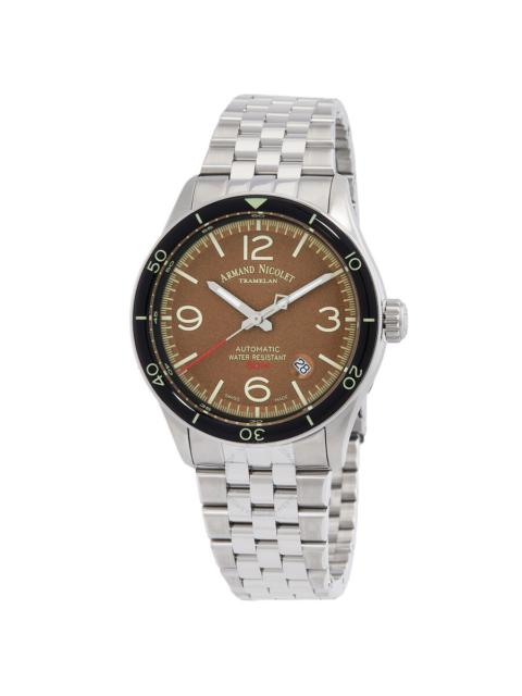 Other Designers Armand Nicolet M2H Automatic Brown Dial Men's Watch A740HNA-MR-BMA22740A