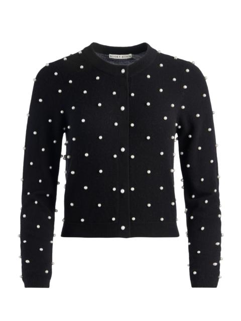 Alice + Olivia DOLLIE EMBELLISHED CARDIGAN