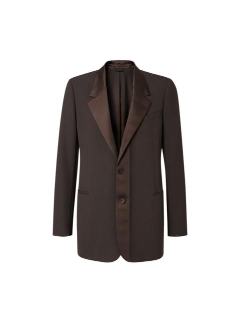 FENDI Single-breasted blazer in crêpe wool