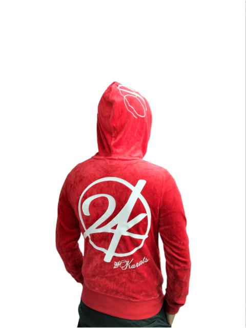 Other Designers Japanese Brand - 24 Karats Oxytex Hoodie Zipper Big Logo