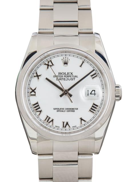 ROLEX Rolex Datejust 36 16200 White Roman Dial