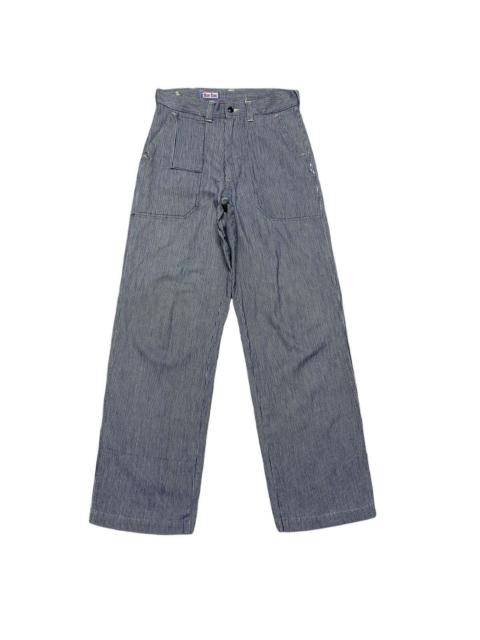 Blue Blue Japan BLUE BLUE Hickory Pinstripe Fatigue Pants