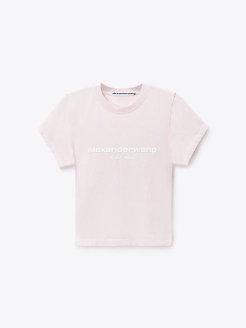 Alexander Wang Puff Logo Shrunken Tee