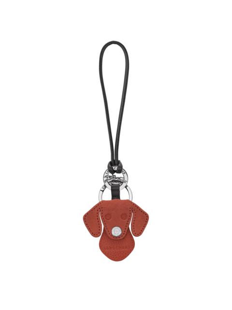 Longchamp Key ring Terracotta - Leather