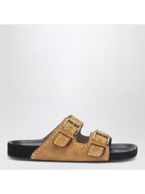 Isabel Marant Isabel Marant Lennyo Sandals In Hazelnut Suede Women