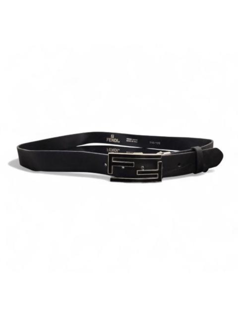 FENDI Fendi steel logo FF buckle