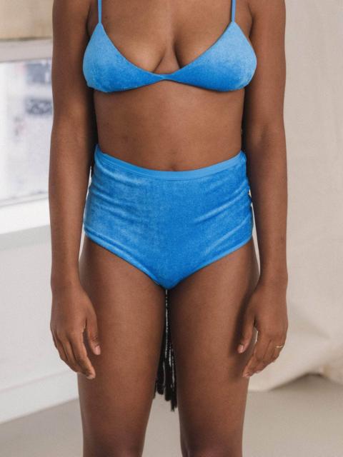 BASERANGE Highwaist Bell Pants - Ecovero Velour