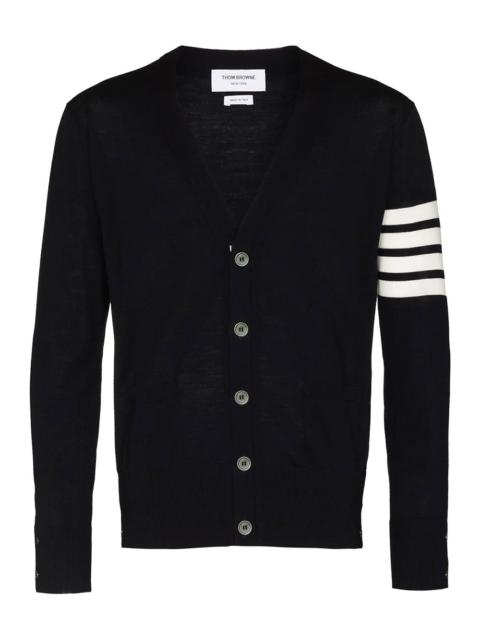 Thom Browne Classic V-Neck Cardigan With 4 Bar