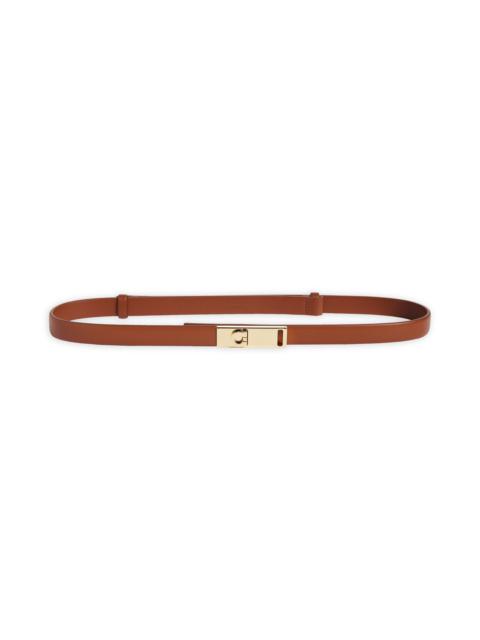 FERRAGAMO FERRAGAMO Hug Gancio Leather Belt in New Cognac at Nordstrom