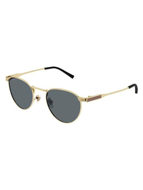 GUCCI Gucci Grey Round Men's Sunglasses GG1875S 003 48