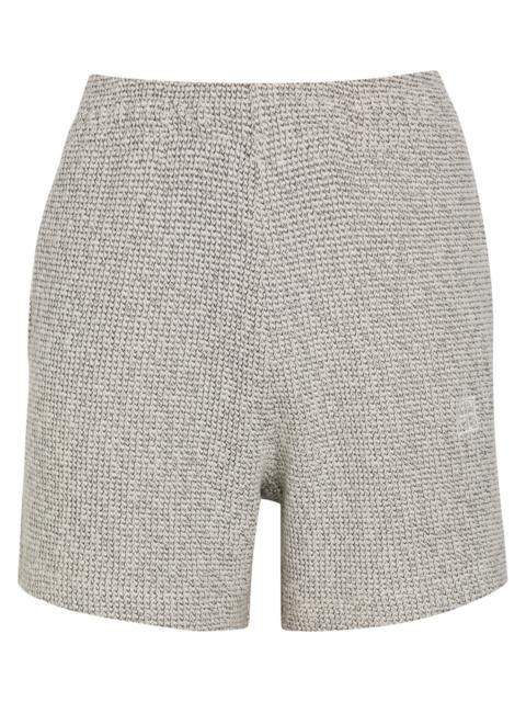 ANINE BING Anine Bing Kam Marled Cotton-blend Shorts