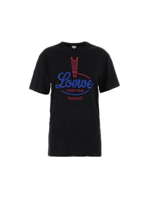 Loewe LOEWE Black Jersey T-shirt New & Authentic (Women's size:2;)