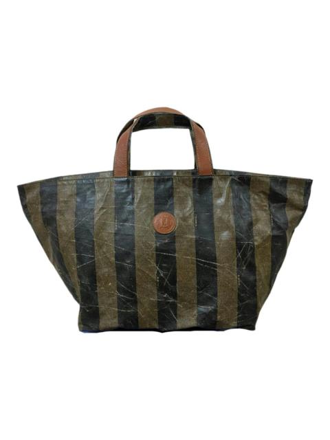 FENDI Fendi Roma Pequin Striped Tote Bag Made In Italy