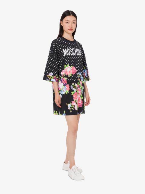 Moschino PRINTED HEAVY COTTON DRESS