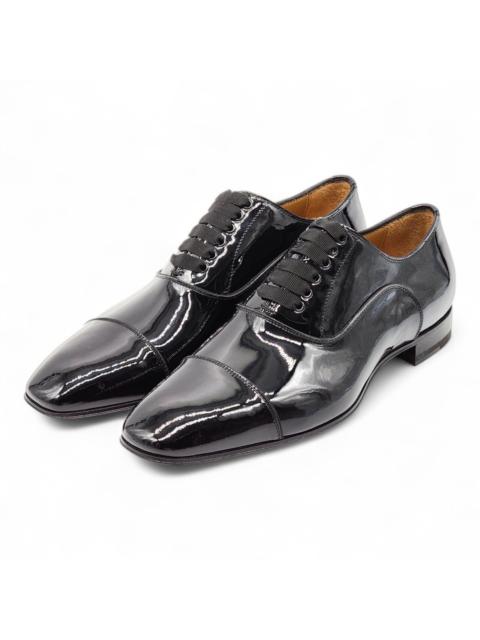Greggo Oxford Tuxedo Patent Leather Shoes Black EU 40 US 7