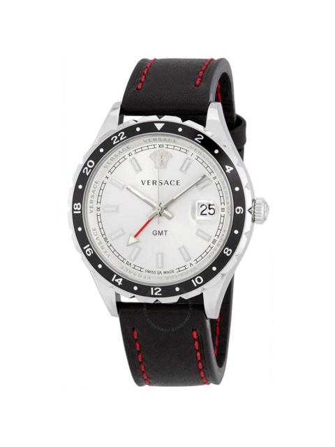VERSACE Versace Hellenyium GMT Silver Dial Men's Watch V11070017