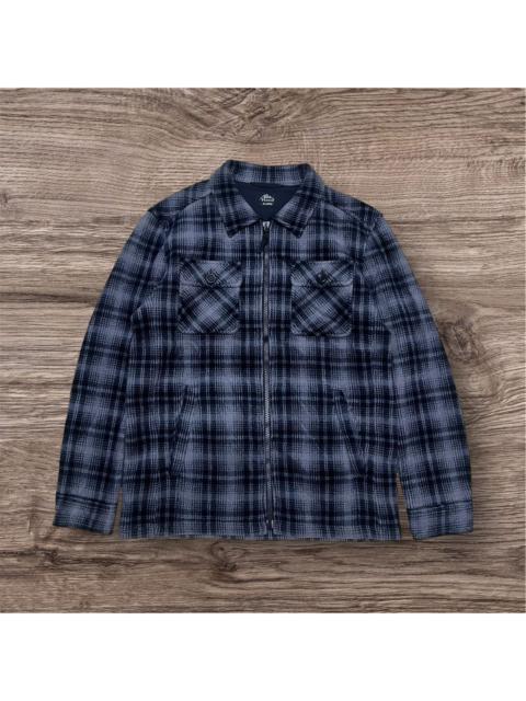 Other Designers JapaneseBrand Uniqlo Boa Fleece Flannel Zip Up Jacket