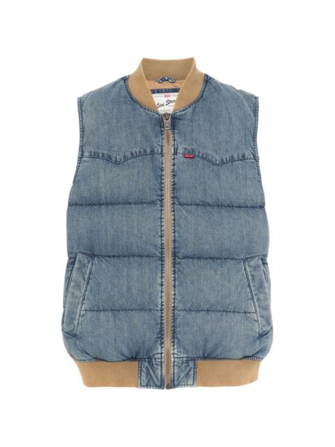 denim gilet