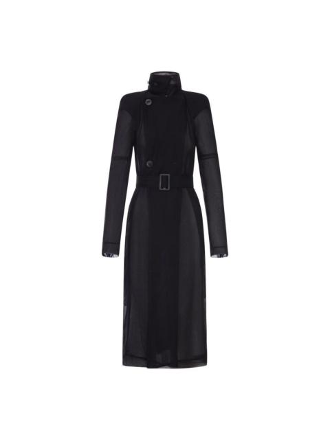 Rick Owens RICK OWENS Temple Black Maria Trench Coat New & Authentic (W