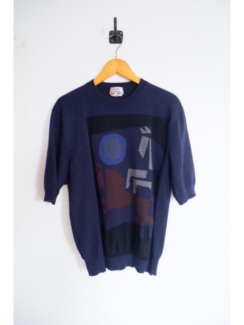 Hermès Cashmere Knitwear Navy Blue