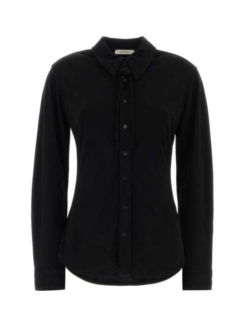 Lemaire Black viscose shirt