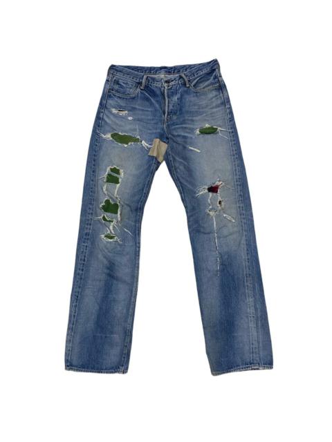 Other Designers Distressed Denim - KuroDenim Selvedge Distressed Rare Selvedge Japan Denim