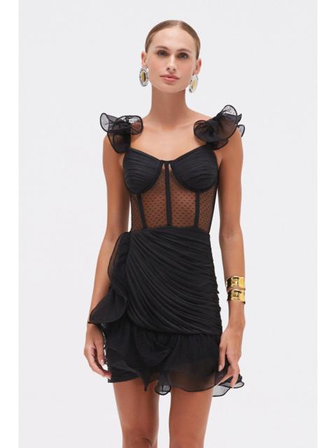 PatBO LAILA LACE FLUTTER MINI DRESS