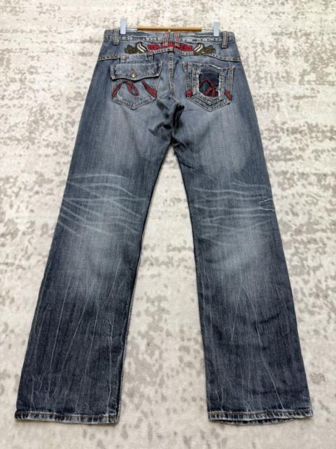 Hysteric Glamour Vintage Oririn Y2K Embroidered Straight Leg Denim Jeans