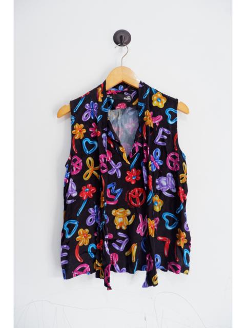 Moschino Vintage Moschino Rayon Printed Ballon Tank Top