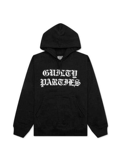 WACKO MARIA HEAVY WEIGHT PULLOVER HOODED TYPE-3 SWEATSHIRT - BLACK