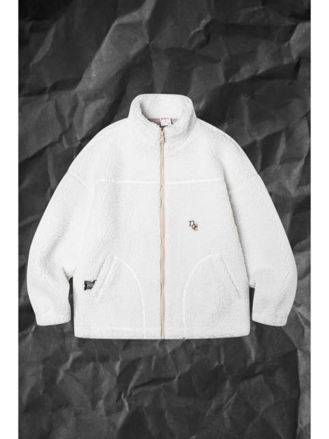 Other Designers Japanese Brand - Nodot: Bebber Fleece NOD Embroidery White Coat Large