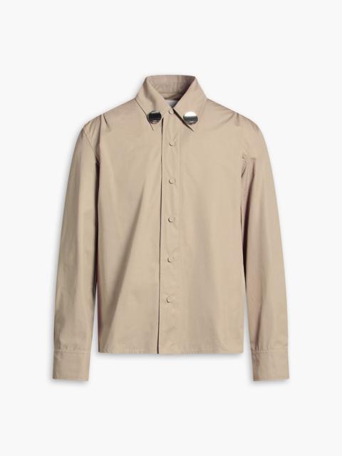 Jil Sander Embellished cotton-poplin shirt