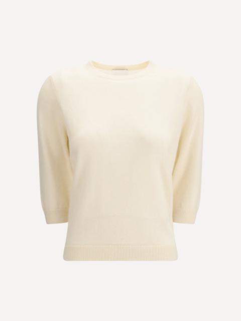 Allude Crew-neck Sweater with three-quarter sleeves