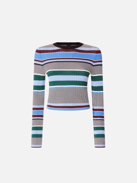 PINKO MULTICOLOURED STRIPED SWEATER