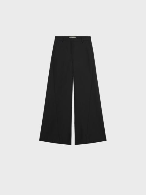 Blumarine SUPERWIDE-LEG PANTS IN GRAIN DE POUDRE WOOL