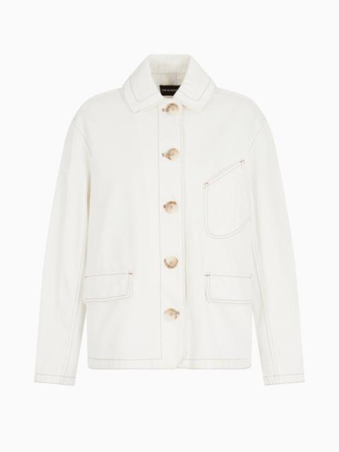EMPORIO ARMANI COTTON DRILL BLOUSON
