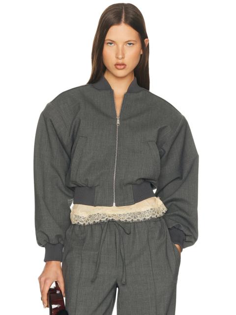 HELSA Wool Blend Bomber Jacket