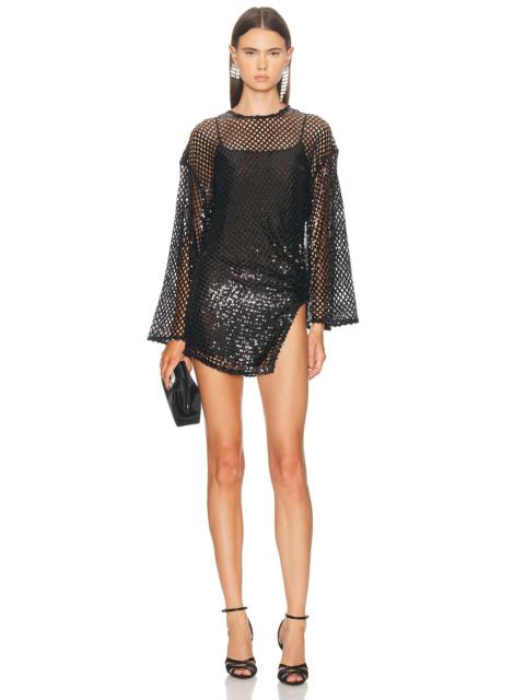 THE ATTICO Mesh Mini Dress